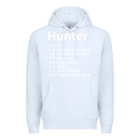 White hunter definition personalized name funny birthday gift idea t shirt Premium Hoodie - linhVisuals