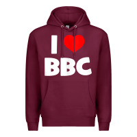 Burgundy i love bbc tank top Premium Hoodie - linhVisuals