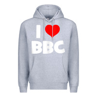 Heather Grey i love bbc tank top Premium Hoodie - linhVisuals