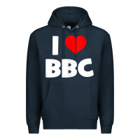 Navy i love bbc tank top Premium Hoodie - linhVisuals