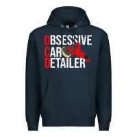 Navy funny obessive car detailer for car detailing t shirt Premium Hoodie - linhVisuals