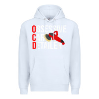 White funny obessive car detailer for car detailing t shirt Premium Hoodie - linhVisuals