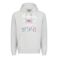 Dove Grey happiness is being a noni ever women floral decor Premium Hoodie - linhVisuals