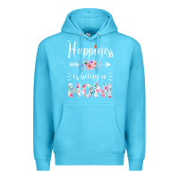 Ocean Blue happiness is being a noni ever women floral decor Premium Hoodie - linhVisuals