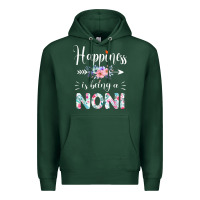 Sports Green happiness is being a noni ever women floral decor Premium Hoodie - linhVisuals