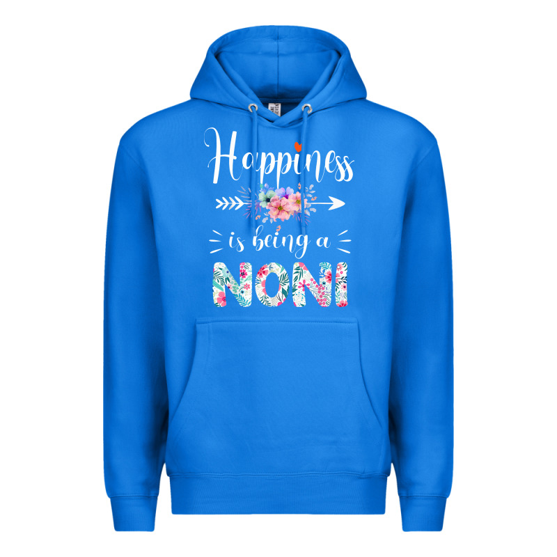 Happiness Is Being A Noni Ever Women Floral Decor Premium Hoodie by linhVisuals | Teevron
