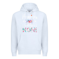 White happiness is being a noni ever women floral decor Premium Hoodie - linhVisuals