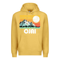 Antique Gold ojai california mountains & sun retro 80s graphic Premium Hoodie - linhVisuals