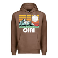 Chestnut ojai california mountains & sun retro 80s graphic Premium Hoodie - linhVisuals