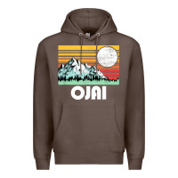 Coffee ojai california mountains & sun retro 80s graphic Premium Hoodie - linhVisuals