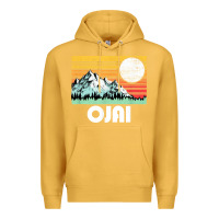 Mustard ojai california mountains & sun retro 80s graphic Premium Hoodie - linhVisuals