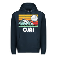 Ojai California Mountains & Sun Retro 80s Graphic Premium Hoodie | Teevron