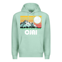 Seafoam ojai california mountains & sun retro 80s graphic Premium Hoodie - linhVisuals