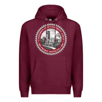 Burgundy csu chico seal Premium Hoodie - linhVisuals
