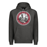 Charcoal Heather csu chico seal Premium Hoodie - linhVisuals