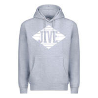 Heather Grey jive records Premium Hoodie - linhVisuals