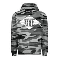 Slate Camo jive records Premium Hoodie - linhVisuals