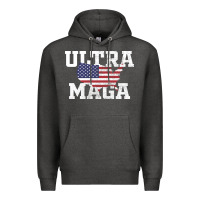 Charcoal Heather ULTRA MAGA Premium Hoodie - linhVisuals