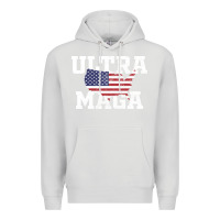 Dove Grey ULTRA MAGA Premium Hoodie - linhVisuals