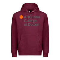 Burgundy artcenter, college design Premium Hoodie - linhVisuals