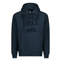 Navy black girls rock Premium Hoodie - linhVisuals