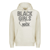 Oatmeal Heather black girls rock Premium Hoodie - linhVisuals
