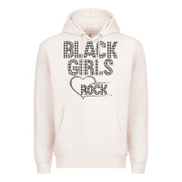 Pale Pink black girls rock Premium Hoodie - linhVisuals