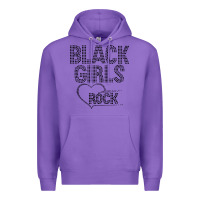 Purple black girls rock Premium Hoodie - linhVisuals
