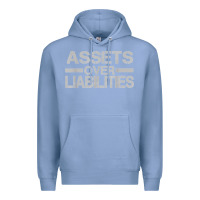 Colony Blue assets over liabilities mens t shirt Premium Hoodie - linhVisuals