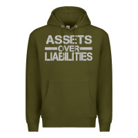 Assets Over Liabilities Mens T Shirt Premium Hoodie | Teevron