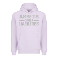 Lilac assets over liabilities mens t shirt Premium Hoodie - linhVisuals