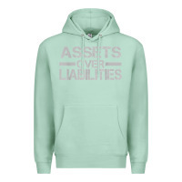 Seafoam assets over liabilities mens t shirt Premium Hoodie - linhVisuals