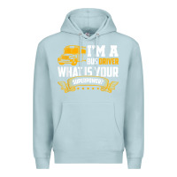 Blue Mist i'm a bus driver what is your superpower driving school bus t shirt Premium Hoodie - linhVisuals