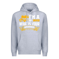 Heather Grey i'm a bus driver what is your superpower driving school bus t shirt Premium Hoodie - linhVisuals
