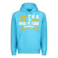 Ocean Blue i'm a bus driver what is your superpower driving school bus t shirt Premium Hoodie - linhVisuals