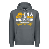 Rock i'm a bus driver what is your superpower driving school bus t shirt Premium Hoodie - linhVisuals