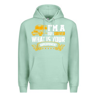 Seafoam i'm a bus driver what is your superpower driving school bus t shirt Premium Hoodie - linhVisuals