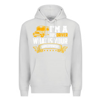 Dove Grey i'm a bus driver what is your superpower driving school bus t shirt Premium Hoodie - linhVisuals