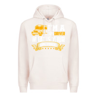 Pale Pink i'm a bus driver what is your superpower driving school bus t shirt Premium Hoodie - linhVisuals