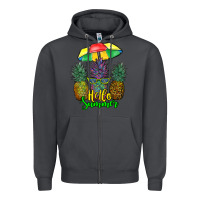 Smoke hello summer pineapples Zipper Hoodie - RanaPortraitStore