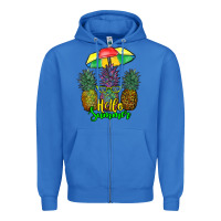 True Royal hello summer pineapples Zipper Hoodie - RanaPortraitStore