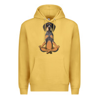 Antique Gold yoga fitness bluetick coonhound dog 363 bodybuilding Premium Hoodie - linhVisuals