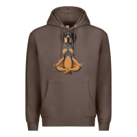 Coffee yoga fitness bluetick coonhound dog 363 bodybuilding Premium Hoodie - linhVisuals