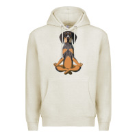Oatmeal Heather yoga fitness bluetick coonhound dog 363 bodybuilding Premium Hoodie - linhVisuals