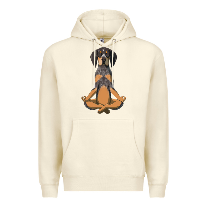 Yoga Fitness Bluetick Coonhound Dog 363 Bodybuilding Premium Hoodie by linhVisuals | Teevron