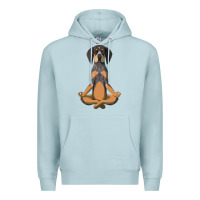 Blue Mist yoga fitness bluetick coonhound dog 363 bodybuilding Premium Hoodie - linhVisuals