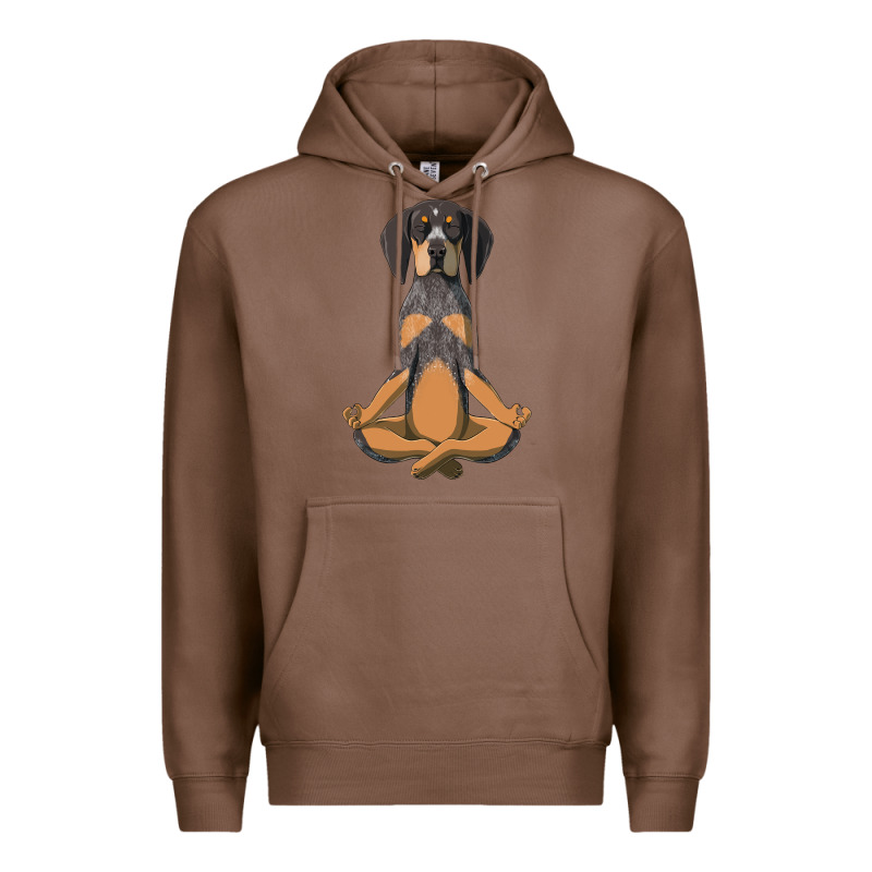 Yoga Fitness Bluetick Coonhound Dog 363 Bodybuilding Premium Hoodie by linhVisuals | Teevron