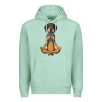 Seafoam yoga fitness bluetick coonhound dog 363 bodybuilding Premium Hoodie - linhVisuals