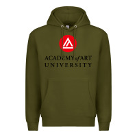 Army Green academy of art, college design Premium Hoodie - linhVisuals