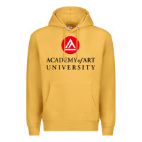 Mustard academy of art, college design Premium Hoodie - linhVisuals